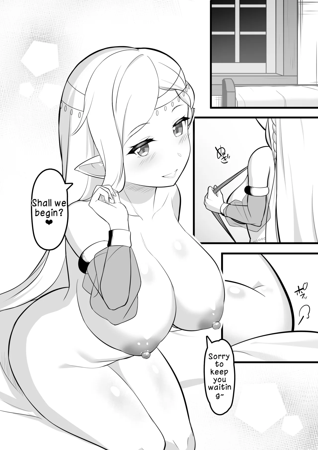 hentai manga The Story of When I Went to a Dancer Brothel and a Beautiful Elf Dancer Milked Me Dry